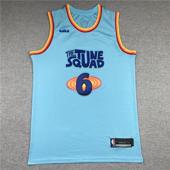 Mens LeBron James Light Blue Stitched Jersey